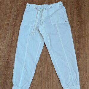 Tommy Jeans White Cargo Jogger Pants Misses Size Small